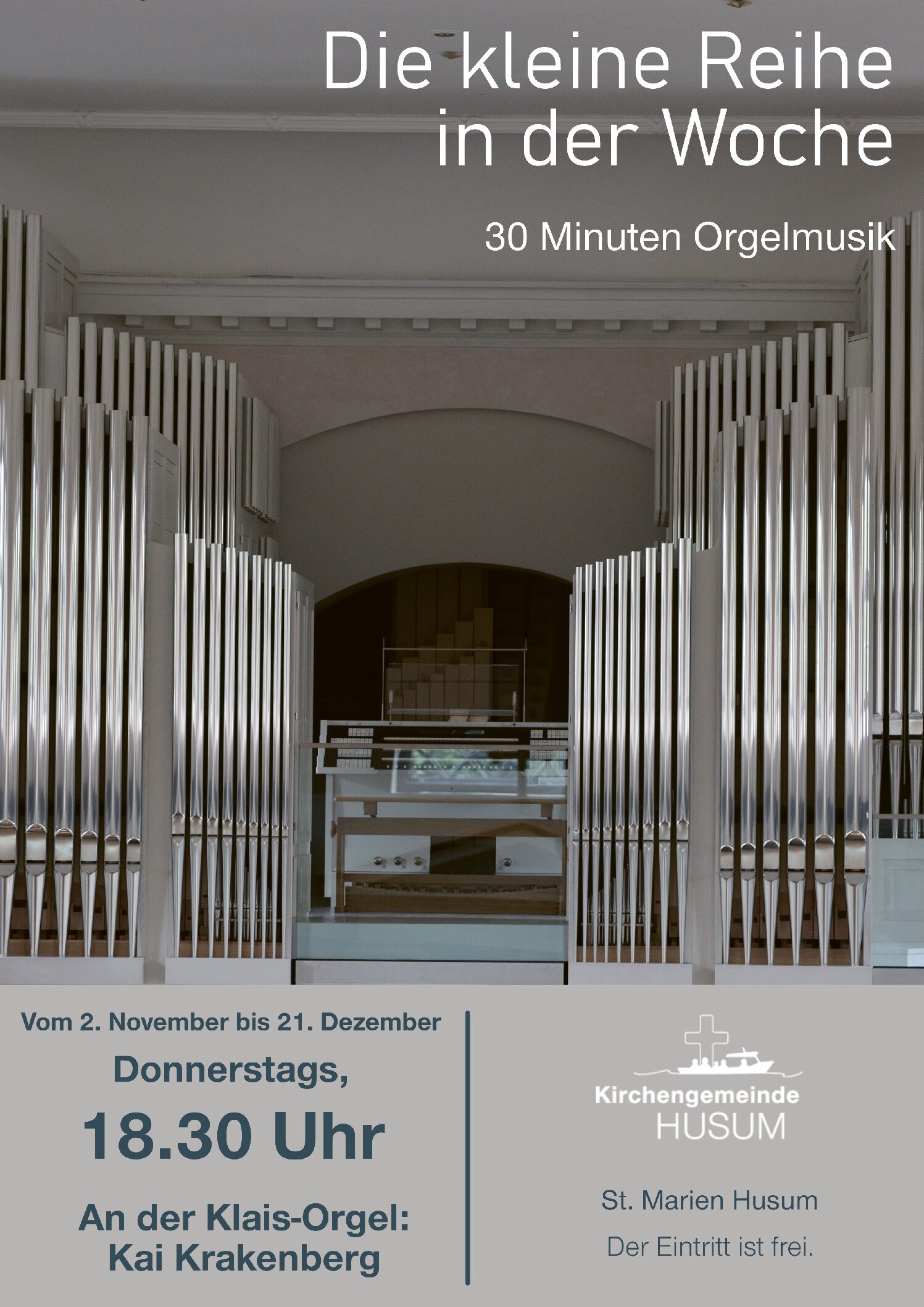 Plakat Kleine Orgelmusik Nov Dez 23